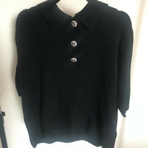 H&M sweater short sleeves with sparkling buttons !